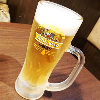 生ビール（中ジョッキ）(やきとり家 すみれ 池上店 )