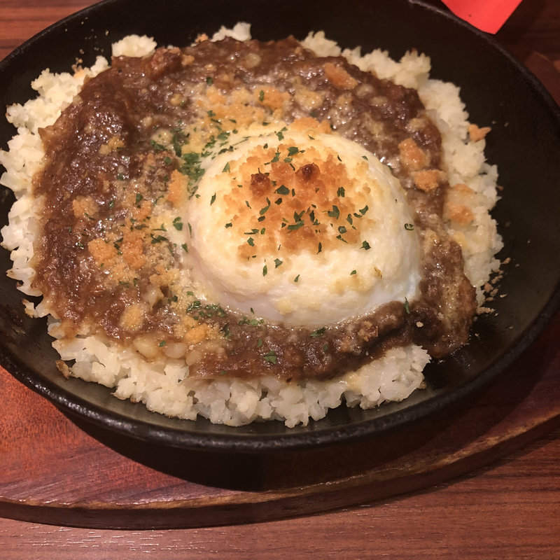 カリフラワーライスの焼きカレー(プロント 大手町カンファレンスセンター店)