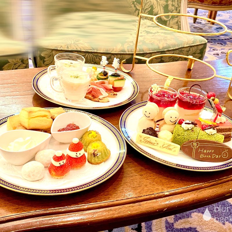 クリスマスアフタヌーンティーセット(宝塚ホテル　ティーラウンジルネサンス)