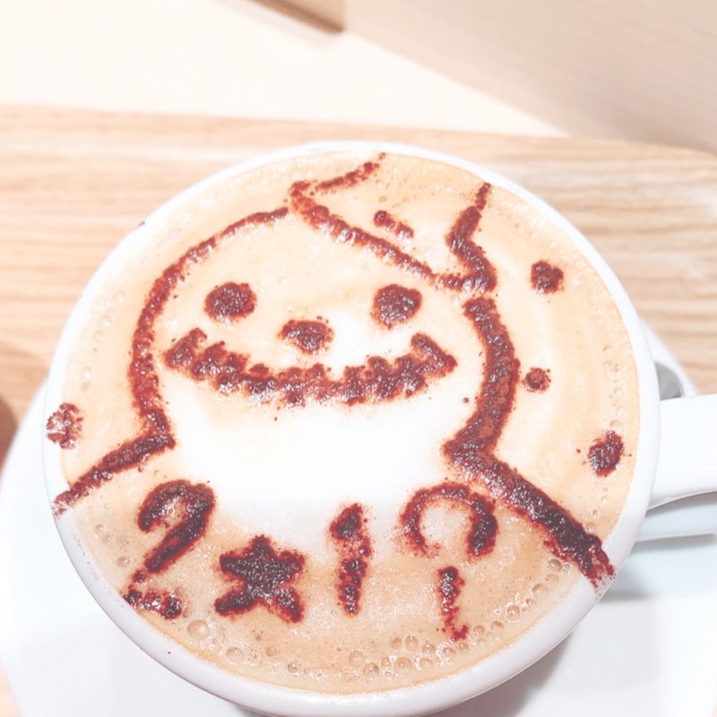 カフェラテアート(Oceania Style Coffee Komin Cafe)