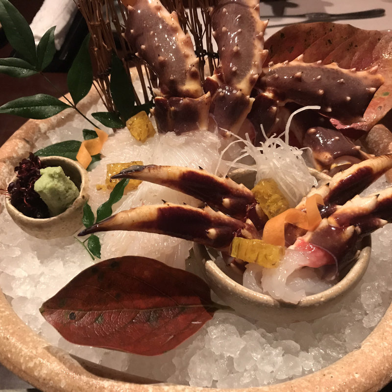 生タラバガニ刺身(蟹工船)