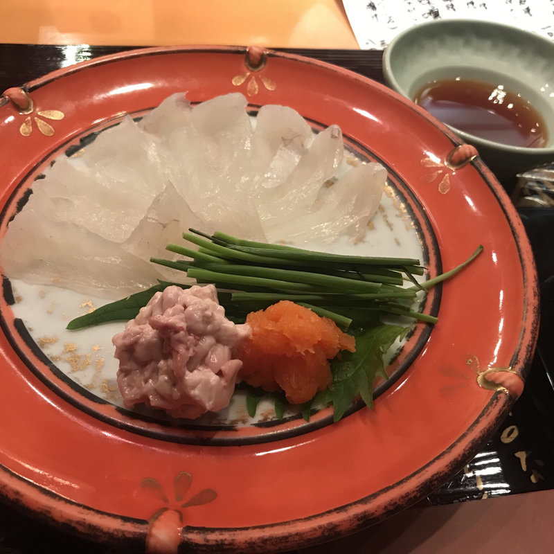 カワハギ刺身(金澤玉寿司総本店)