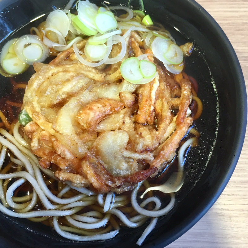 天ぷらそば(立喰いそばうどん すすきの)
