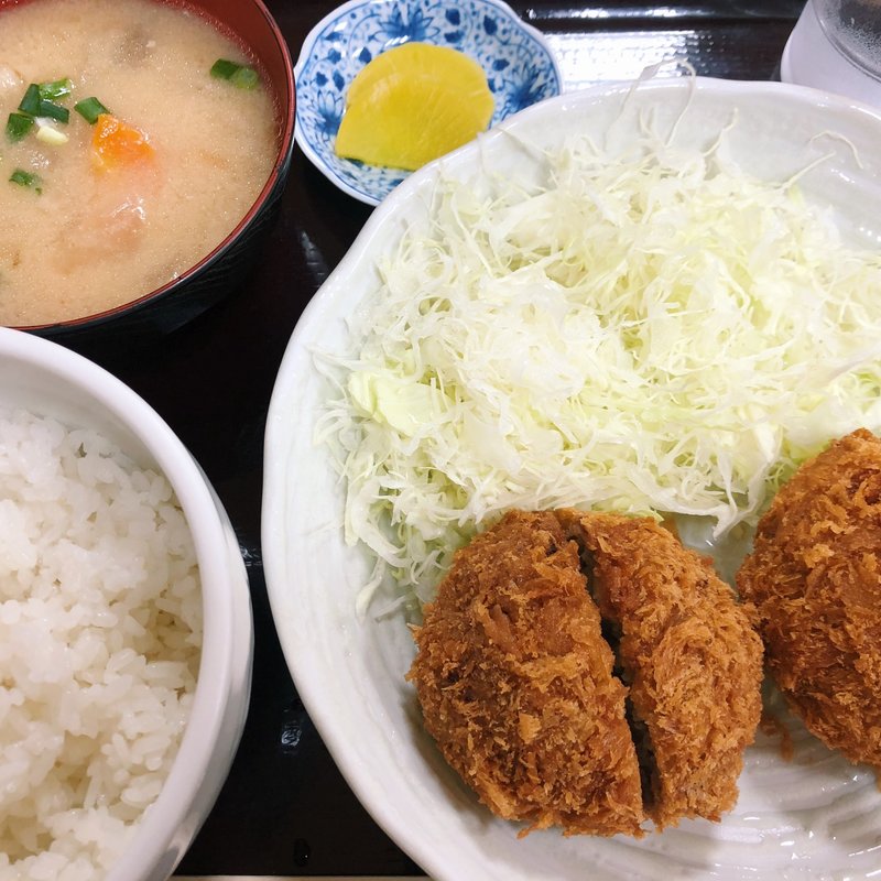 メンチカツ定食(亀有メンチ)