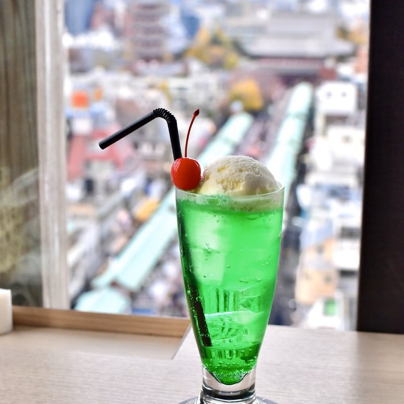 クリームソーダ(アサクサ ミハラシカフェ)