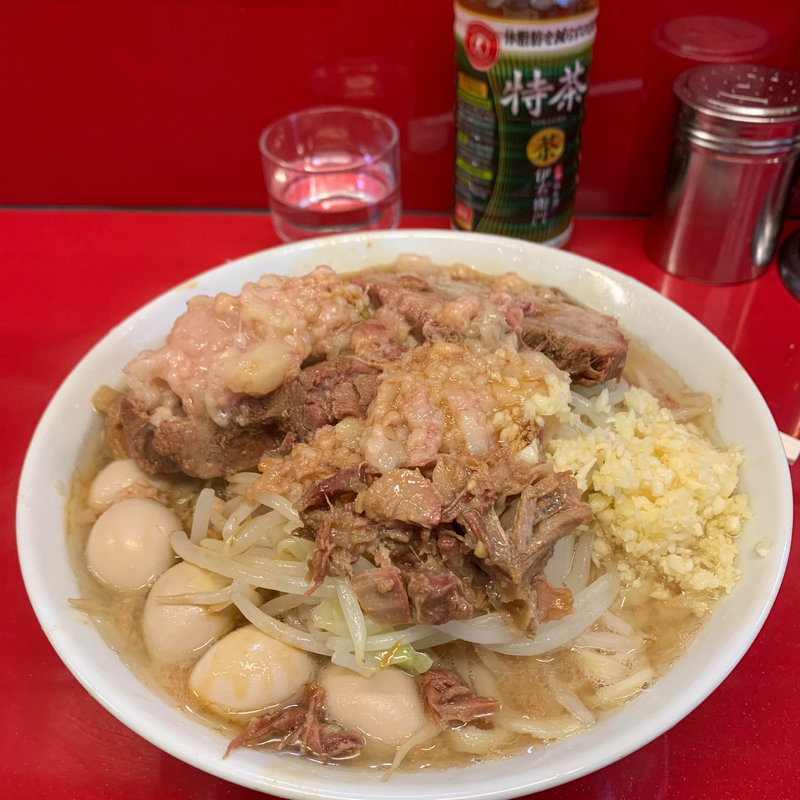 ラーメン小 ウズラ 結果これ一番うまい。(ラーメン二郎 西台駅前店 )
