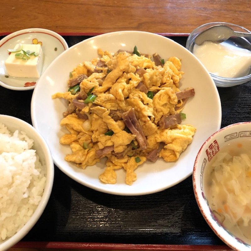 チャーシューと玉子炒め(農家庄)