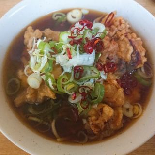 ジャンボいかゲソ天そば(一由そば )