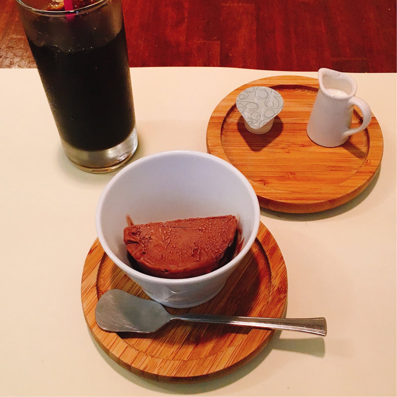 チョコレートのジェラートbyフザブジェラート、アイスコーヒー(Altopascio（アルトパッショ）)