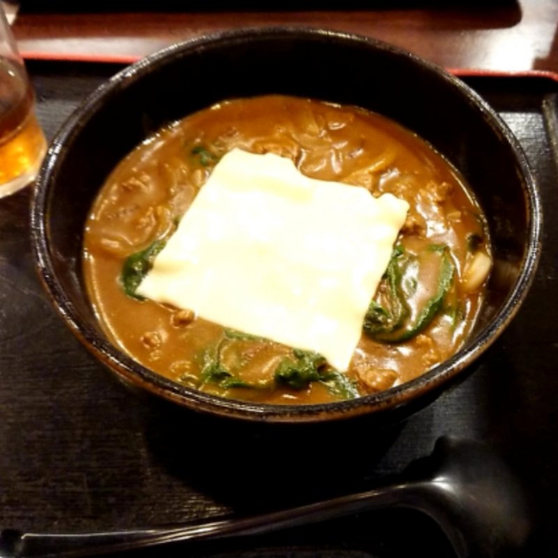 ポパイの牛カレーうどん(手打ちうどん　こんぴら茶屋)