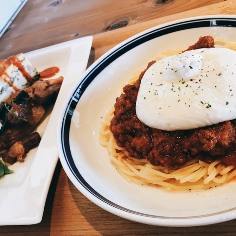 ブラータチーズ乗せスパゲッティ(グッドスプーン　高の原テラス店)