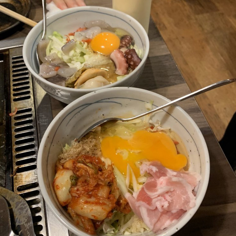 もんじゃ焼き(月島もんじゃわらしべ 弐番街店)