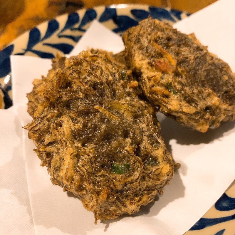 もずくの天ぷら(じんじん )