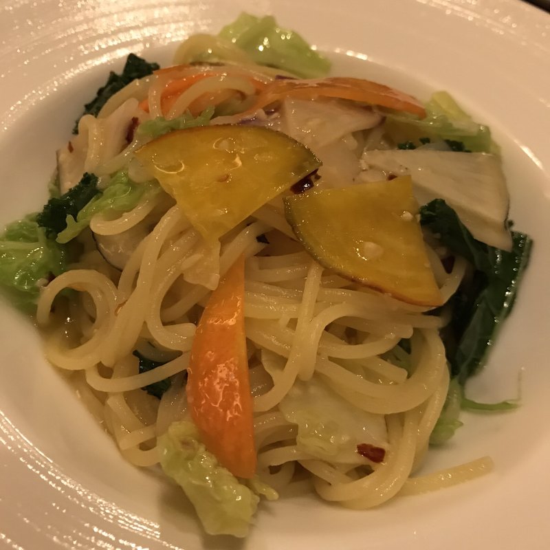 季節野菜のペペロンチーノ(Ristrante Dal Cure)