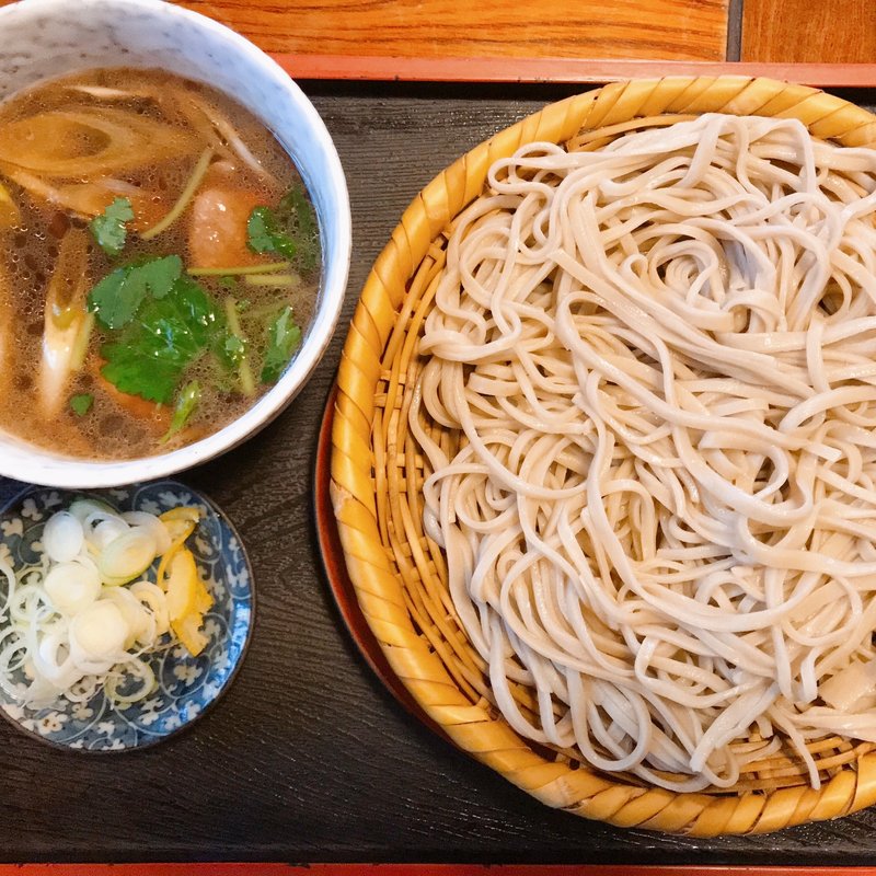 鴨南 つけそば(梅の茶屋 )