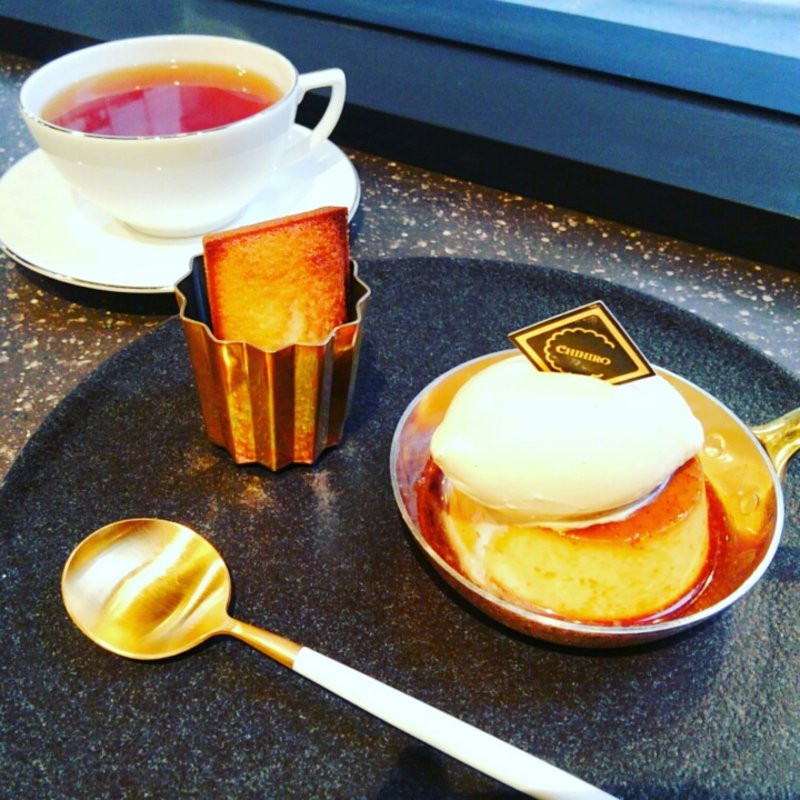 ネオクラシックプリン(ドリンク＋フィナンシェ付)(ちひろ菓子店)