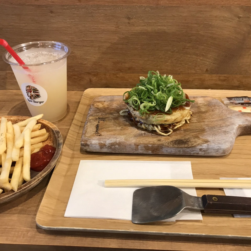 ミニおこ ネギのせ(ライオンバーガー ekie広島店)