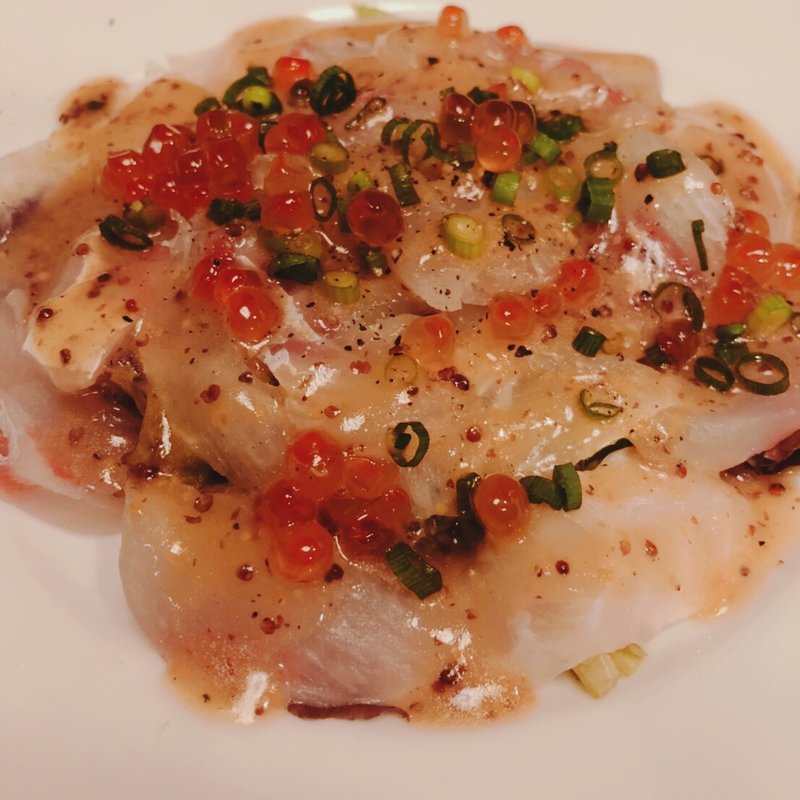 鮮魚のカルパッチョ(ポン吉 関内店)