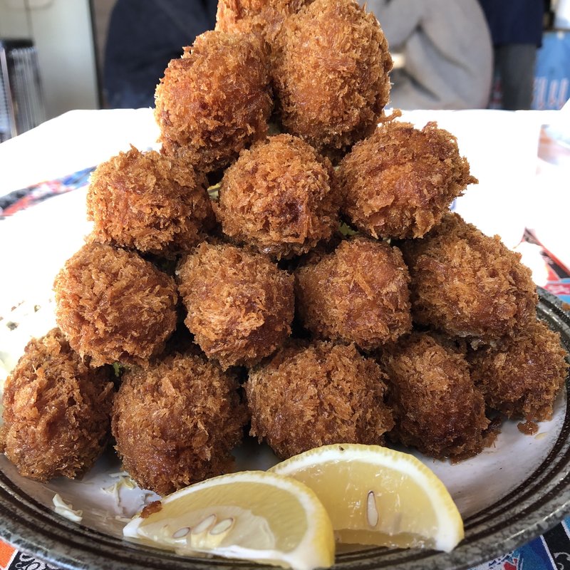 俵牡蠣フライ定食(かき小屋 小江戸)