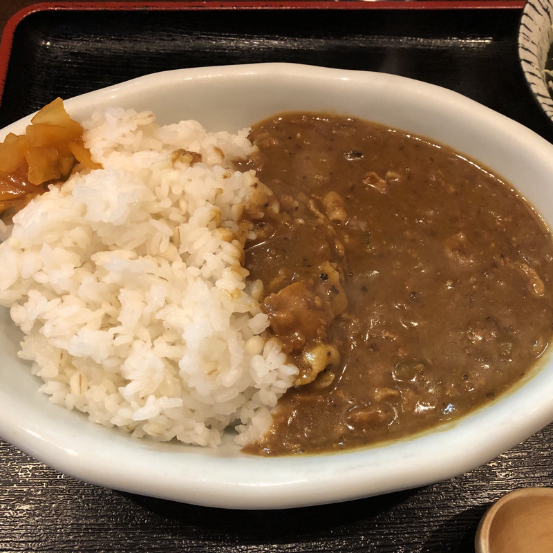 おでん出汁の特製カレー(○△□まるさんかくしかく)