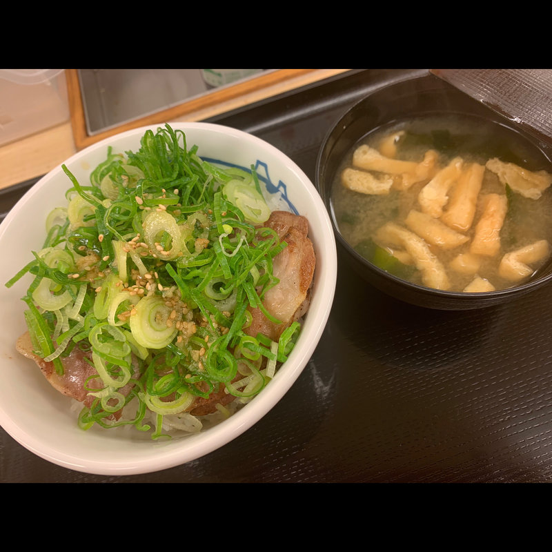 ネギたっぷりネギ塩豚肩ロース丼(松屋 西新宿8丁目店 （マツヤ）)