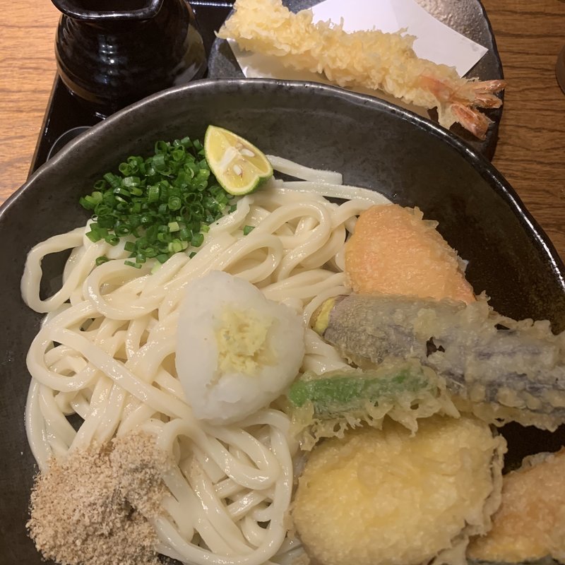 野菜天ぶっかけ(讃岐饂飩 元喜 （さぬきうどん げんき）)