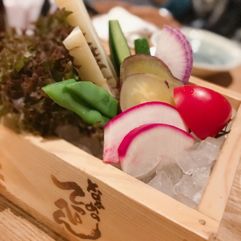 突き出しのバーニャカウダ(なかめのてっぺん 渋谷ストリーム)