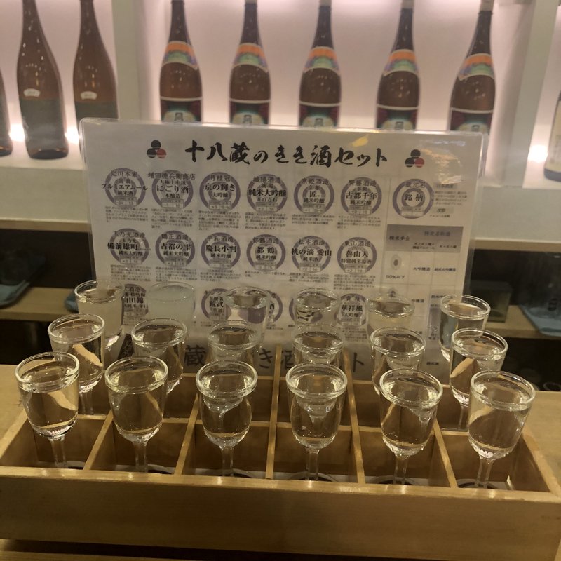 十八蔵のきき酒セット(伏水酒蔵小路)