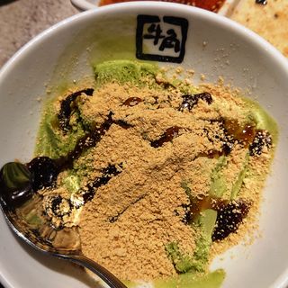 名物 牛角アイス（バニラ抹茶）(牛角 蒲田店)