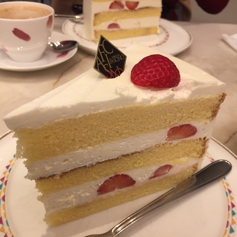 イチゴのショートケーキセット(ロビーカフェ・ファシーノ （LOBBY CAFE