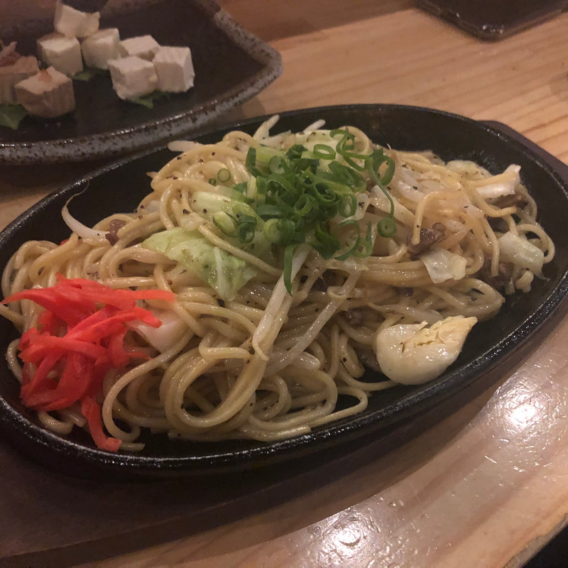 鉄板焼きそば(塩)(伏水焼鉄 伏水酒蔵小路店)
