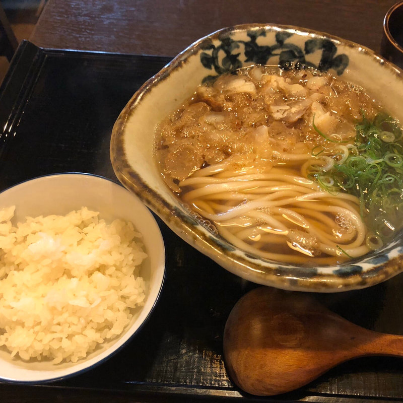 かすうどん(平成麺業 石橋店)