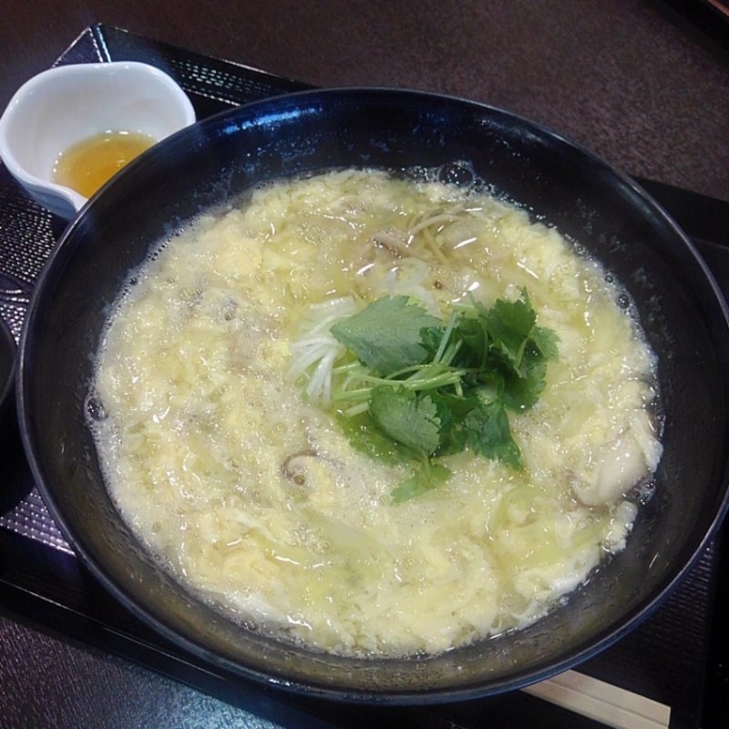 かに玉あんかけ塩そば(そば正五郎 道の駅分店)