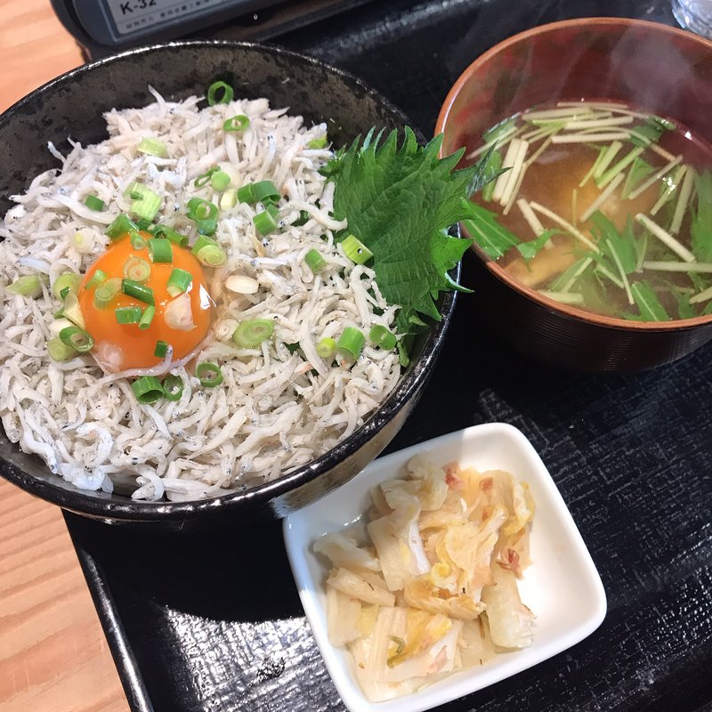 しらす丼(浜焼き 漁師小屋)
