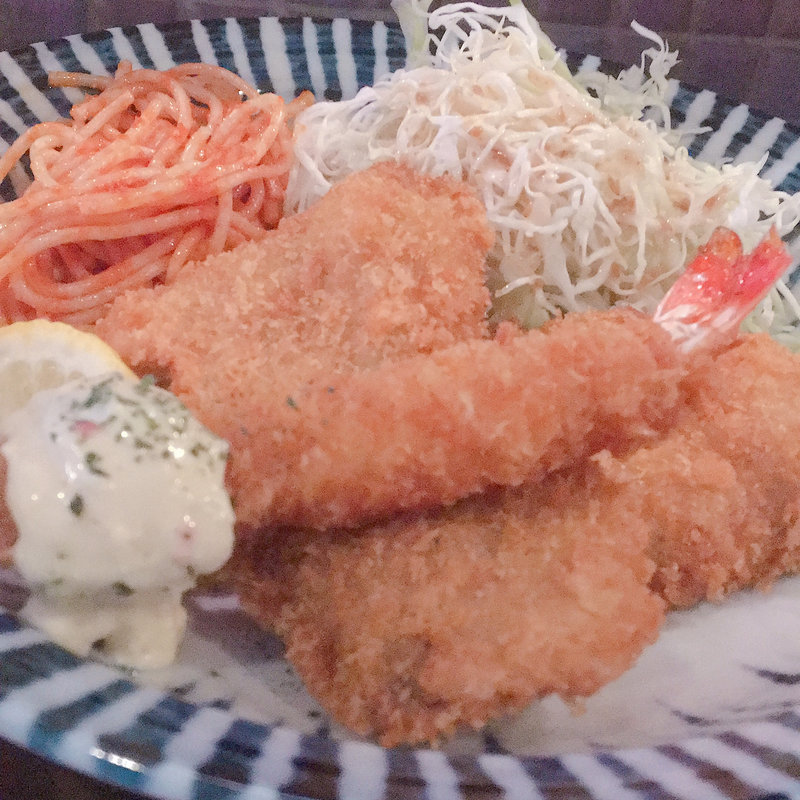 日替わり定食 エビフライ ヒレカツ(Leis kitchen)