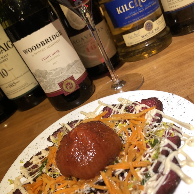 丸ごとトマトと牛肉のカルパッチョ(SoleiL ソレイユ)