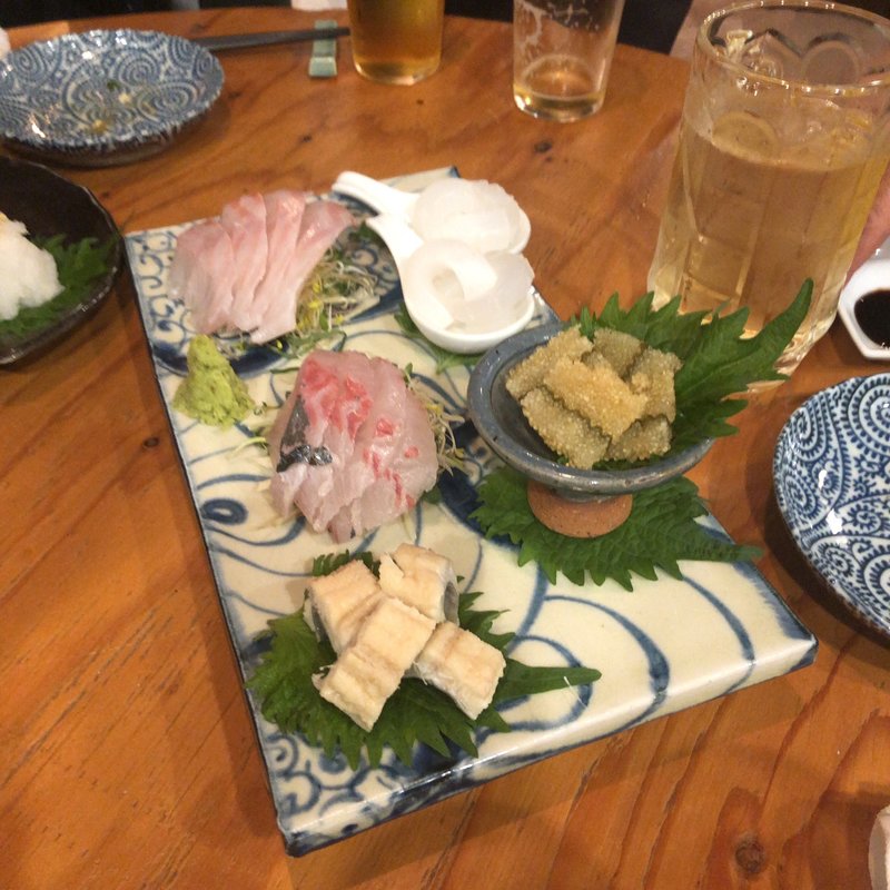 刺身盛り合わせ(九州居酒屋 かてて 八丁堀本店)