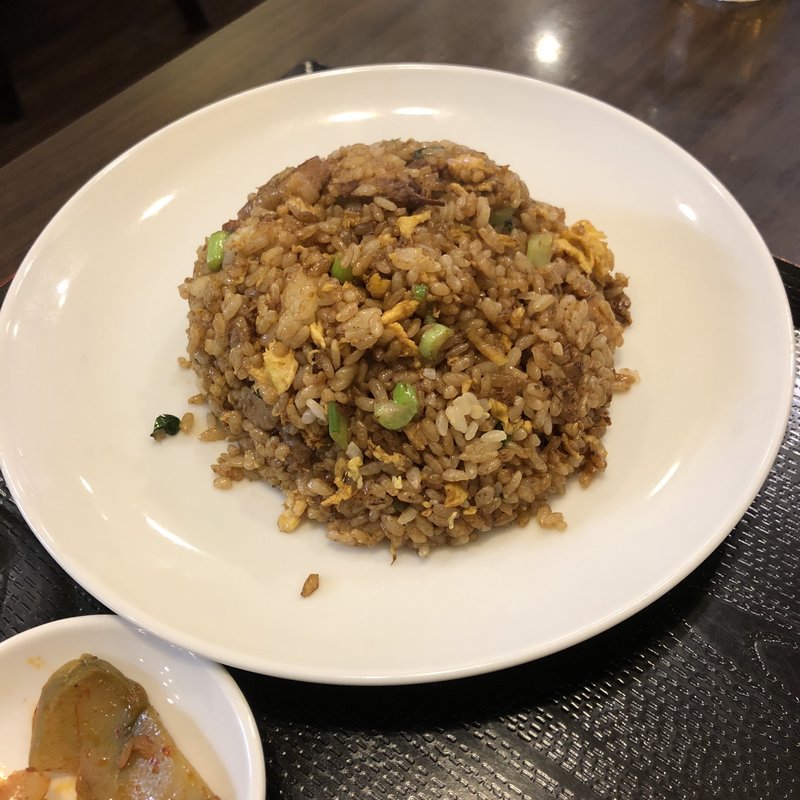 豚角煮チャーハン+水餃子(張記東北餃子房 新宿御苑前店)