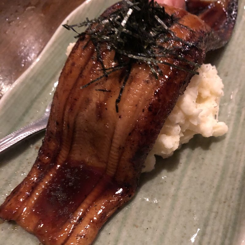 穴子とポテトサラダ(鉄板あっちっち酒場　ドロンパ)