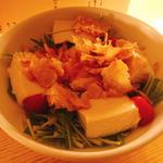生湯葉とおぼろ豆冨のサラダ ～玉葱ドレッシング～