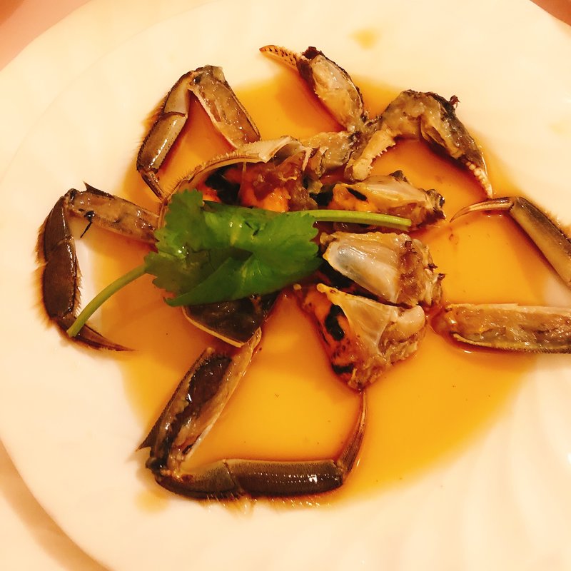 上海蟹の紹興酒漬け(石頭楼アネックス)