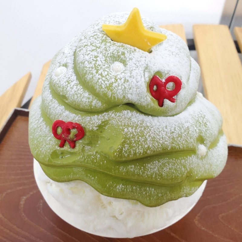 抹茶クリスマスツリー(サカノウエカフェ )