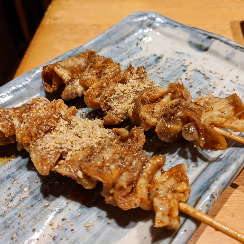 バリ皮串(大衆居食屋 しょうき 西新店)