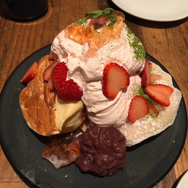 苺大福パンケーキ(ESPRESSO D WORKS （エスプレッソディーワークス）)