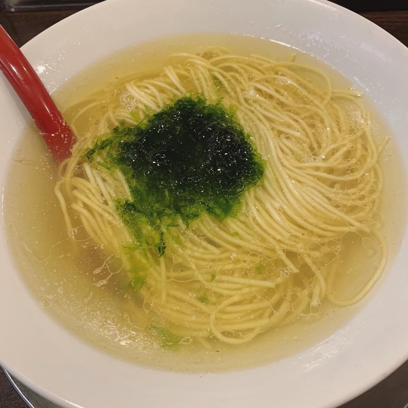 生海苔貝出汁塩かけそば(金町製麺)