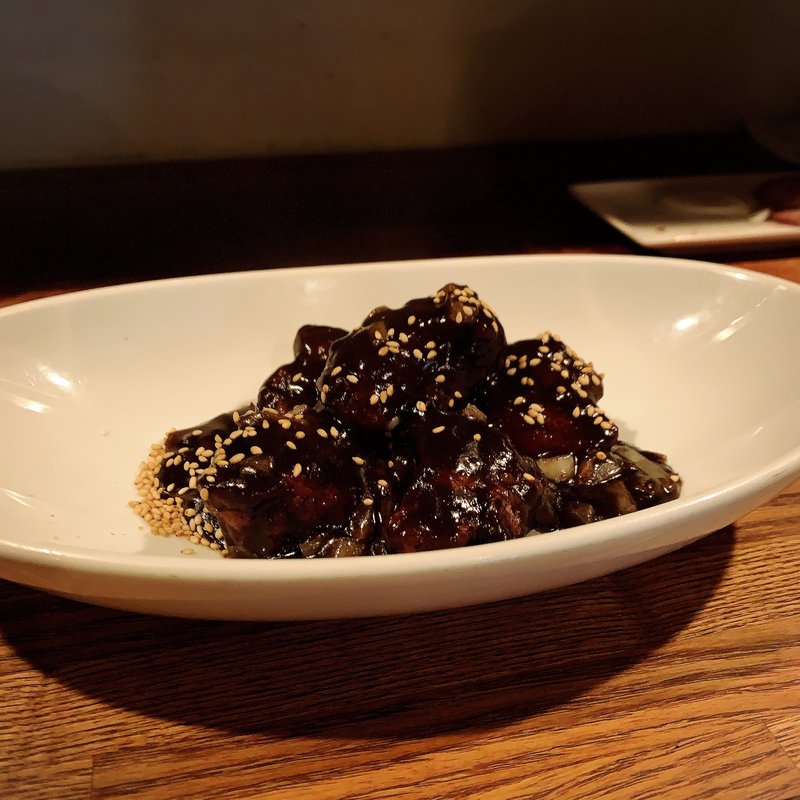 黒胡麻酢豚(琉球チャイニーズ TAMA)