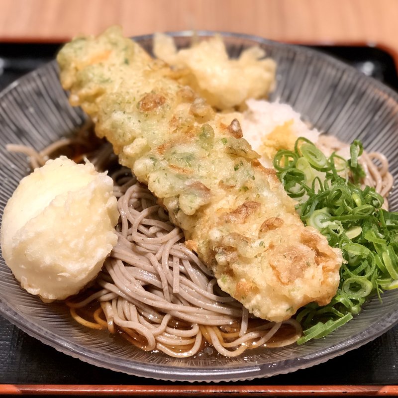 十割そば　ちく玉(若菜そば 阪急西宮北口店)