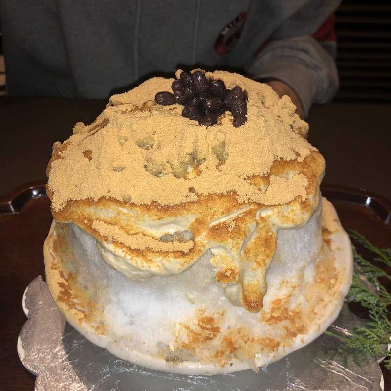 かき氷 黒みつきなこ(単品)(廚菓子くろぎ)