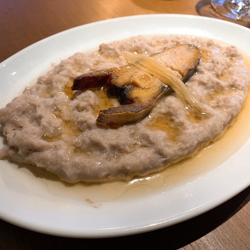 咸魚肉餅〔塩漬け魚の蒸しハンバーグ〕(SOUTH LAB南方)