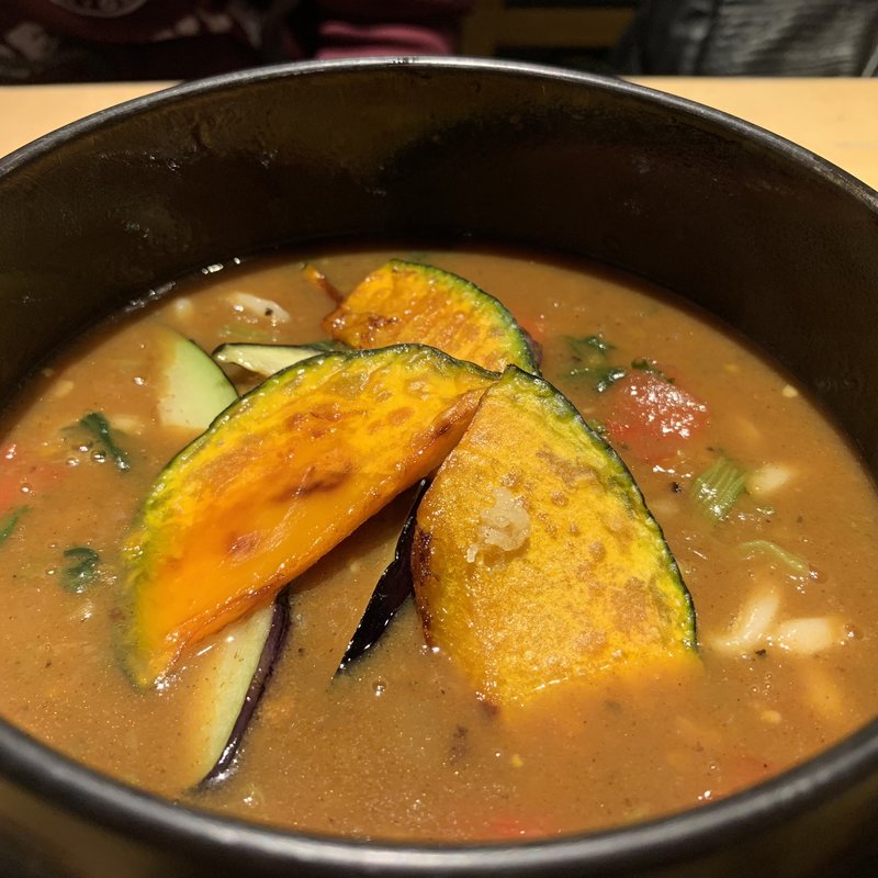野菜カレーうどん(釜揚げうどん　はつとみ)